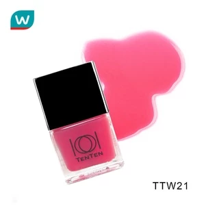 Ten Ten เท็นเท็น น้ำยาทาเล็บ 12มล. #TTW21 สีชมพู