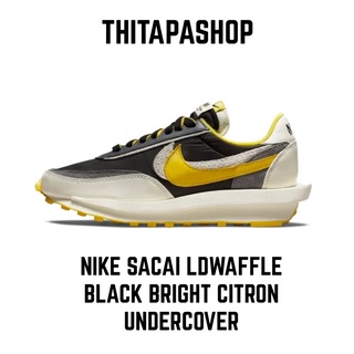 NIKE SACAI LDWAFFLE BLACK BRIGHT CITRON UNDERCOVER