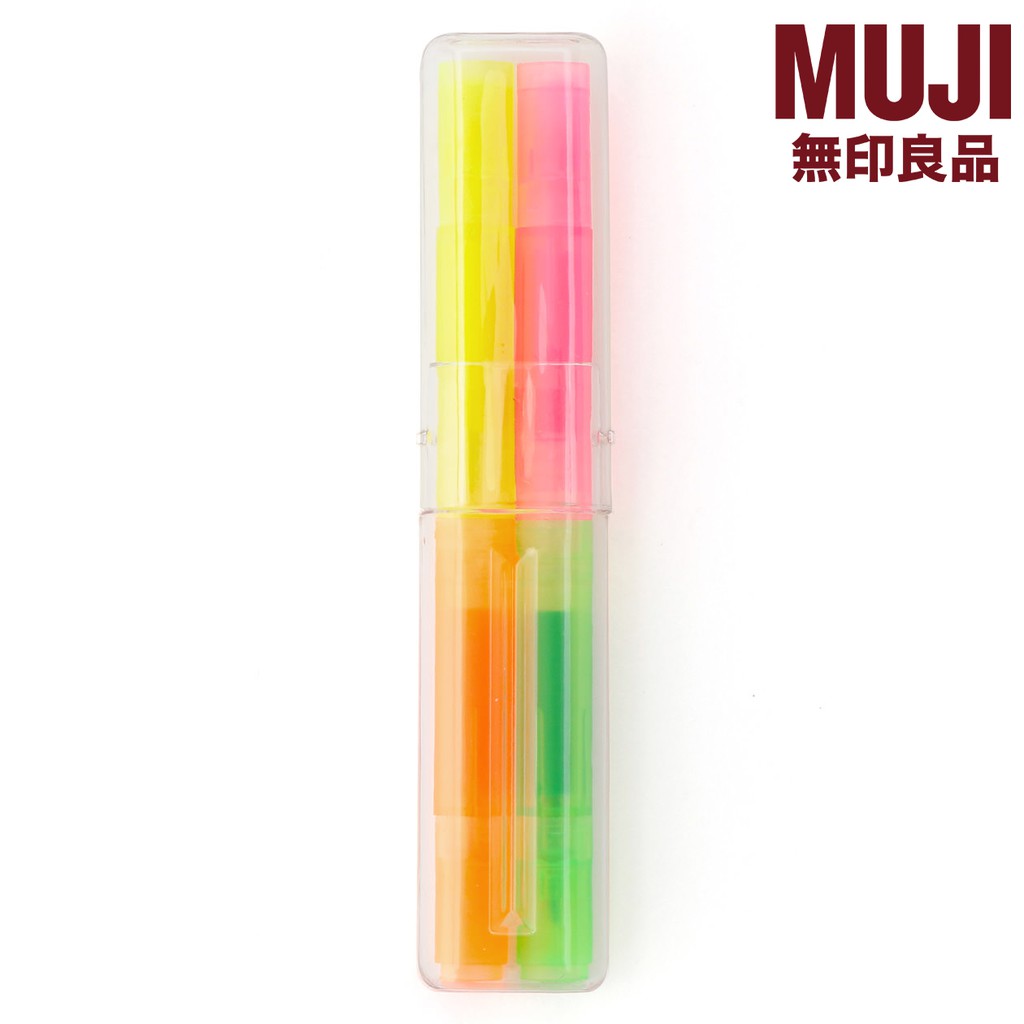MUJI(มูจิ) ชุดปากกาไฮไลท์ 4 สี
