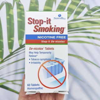 N i c o  t i n e Free Stop it Smoking  60 Tablets Detoxifying (NatraBio®)