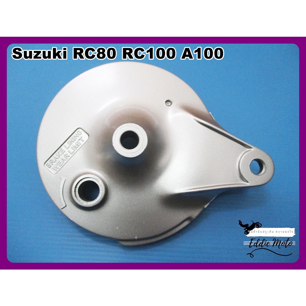 REAR WHEEL HUB COVER "SILVER BRONCE" For SUZUKI RC80 RC100 A100 // ฝาครอบดุมล้อหลัง สีบรอนซ์เงิน