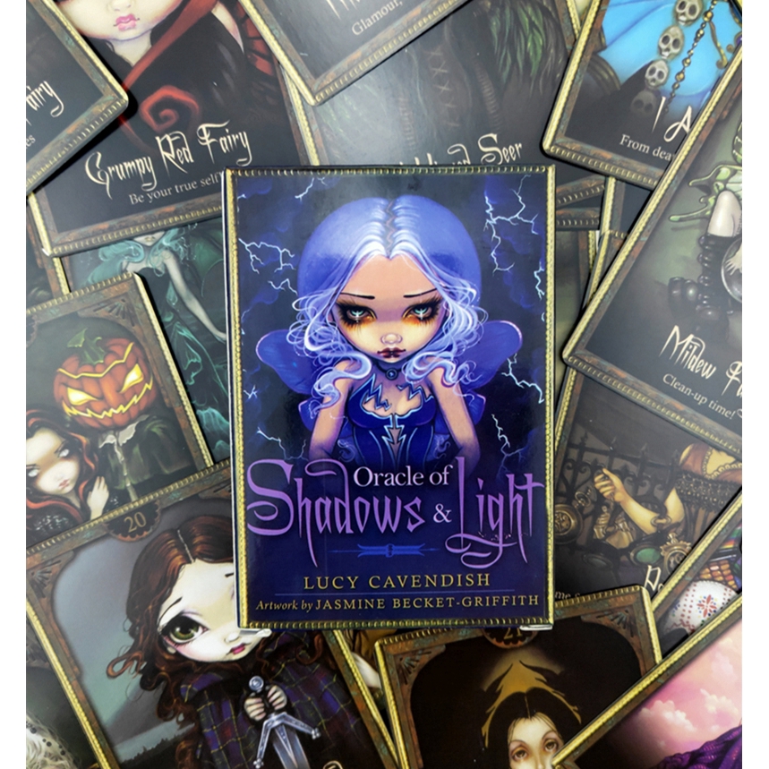 【Ready Stock】New English Cards Divination Shadows and Light Oracle Cards