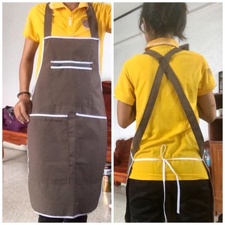 APRON ผ้ากันเปื้อน ผ้ากันเปื้อน3กระเป๋ามีซิป2