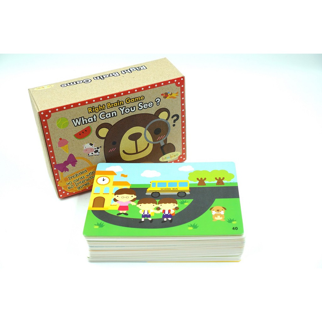 🔥ขายดี🔥เกมกระตุ้นสมองซีกขวา Right brain game ฝึกสมอง ฝึกทักษะการมอง ความจำ และสมาธิ พร้อมส่ง ยอดขายก