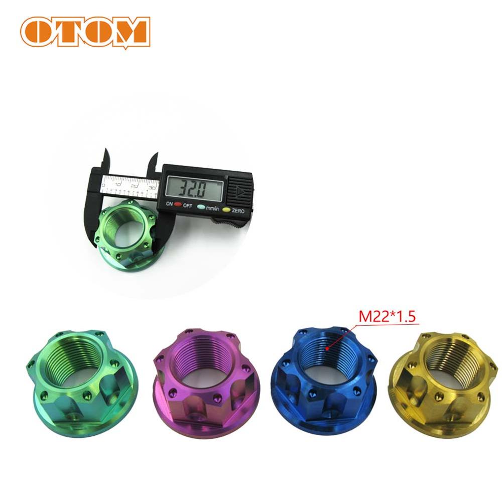 ปรับโฉม&OTOM M22 Motorcycle Rear Wheel Axle Nut For KAWASAKI KX250F