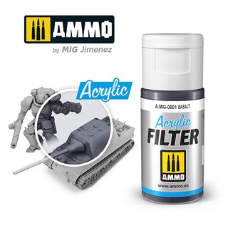 Ammo By MIG - AMIG0801 ACRYLIC FILTER Basalt