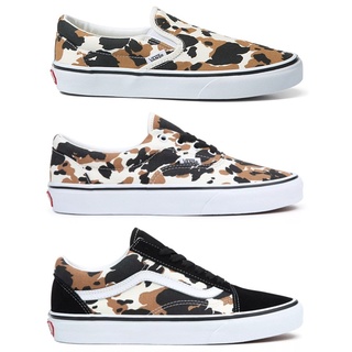 Vans รองเท้าผ้าใบ Era / Classic Slip-On / Old Skool | Cow Multi Color ลิขสิทธิ์แท้ (3รุ่น)