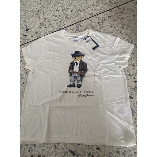 เสื้อยืดสีขาว polo ralph lauren boy size L ของแท้