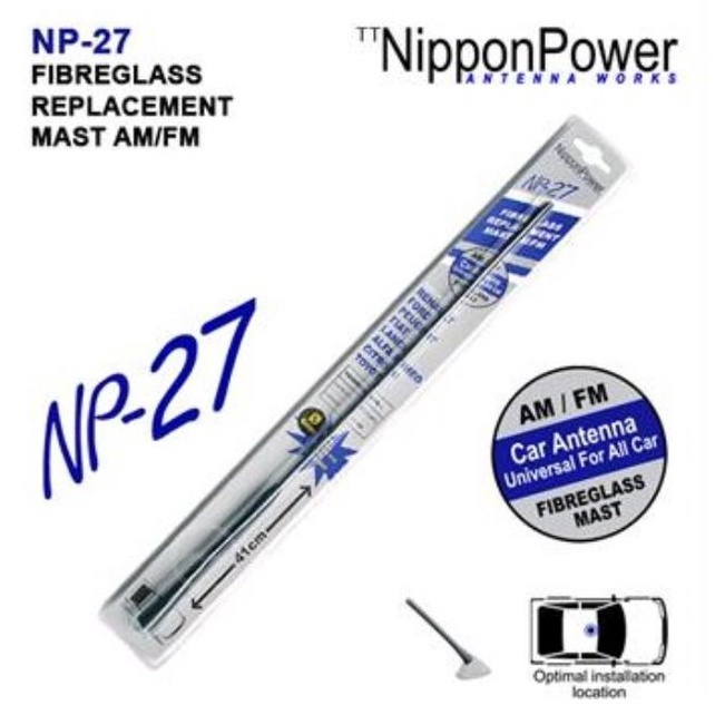 เสาอากาศรถยน์ ยาว 41 เซนต์ NP-27 Car Antenna 41 cm Car Antenna Replacement Unit