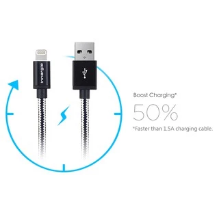 Innergie MagiCable USB to Lightning Braided Cable 1M, Black