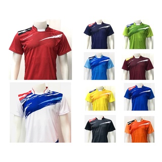 เสื้อกีฬา เสื้อวิ่ง เสื้อออกกำลังกาย แขนสั้นลายใหม่ล่าสุด Nap-18 ผ้าไมโครแท้