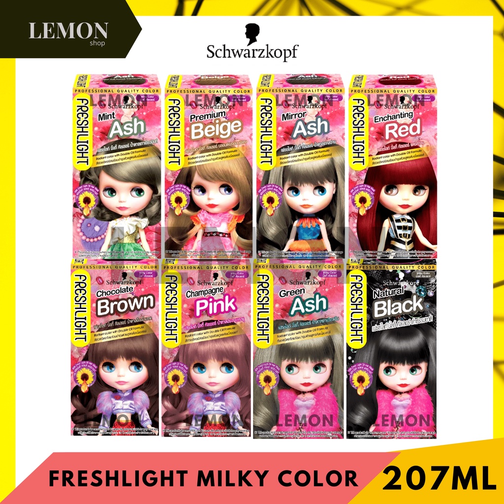 Schwarzkopf Freshlight Milky Color ชวาร์สคอฟ เฟรชไลท์ มิลกี้ คัลเลอร์ เปลี่ยนสีผม บลายด์