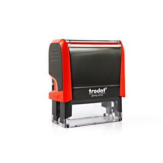 ตรายางหมึกในตัว 58x22 มม. สีแดง โทรดัท TR-4913/Self-inking rubber stamp 58x22 mm. Red trodat tr-4913