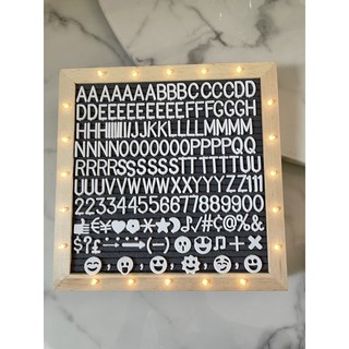 พร้อมส่ง รุ่นใหม่ล่าสุด 2021 ตารางปักอักษร ป้ายตัวอักษร Letter Board รุ่นไฟLED ฟรีถุงผ้า ขาตั้ง ตัวอักษร2แผง ถ่าน2ก้อน