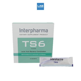 Interpharma TS6 Lactic Acid Bacteria Combination 10 sachets - ผลิตภัณฑ์เสริมอาหาร อินเตอร์ฟาร์มา ซินไบโอติก ทีเอส 6 แลคติด แอซิด แบคทีเรีย คอมบิเนชัน 10 ซอง