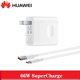 ชุดชาร์จ ของแท้ หัวพร้อมสายชาร์จ Huawei Super Fast Charge 66W. Usb TypeC ชาร์จเร็วมาก ตรงรุ่น Mate30Pro P40Pro.