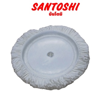 ขนแกะขัดเงา รุ่นปะกาวตีนตุ๊กแก ขนาด 7” ยี่ห้อ SANTOSHI