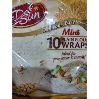 Delisun Mini Plain Flour Wraps (10 off) 250g in total