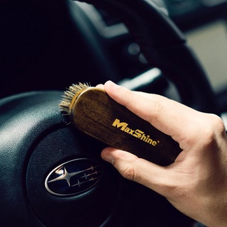 แปรงขนม้าทำความสะอาดภายในรถ MAXSHINE LEATHER HORSE HAIR BRUSH