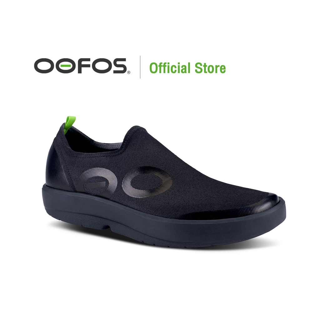 OOMG MEN'S LOW EEZEE - BLACK & BLACK รองเท้าเพื่อการฟื้นฟู