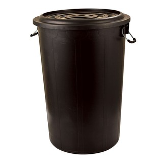 🔥The Best!! เซพแพ็ค ถังน้ำพร้อมฝา ขนาด 40 แกลลอน สีดำ Savepak Plastic Bucket+Lid 40 Gallon Black