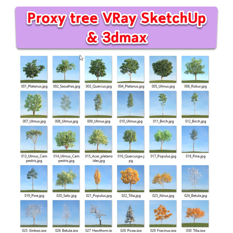 Proxy tree for VRay SketchUp &amp; 3dMax (Archmodel v.113)