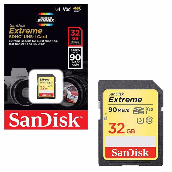 โปรโมชั่นส่วนลดsandisk Extreme Sd Card 128gb 64gb 32gb ความเร็ว อ่าน 150mbs เขียน 70mbs เมมโมรี่ 7611