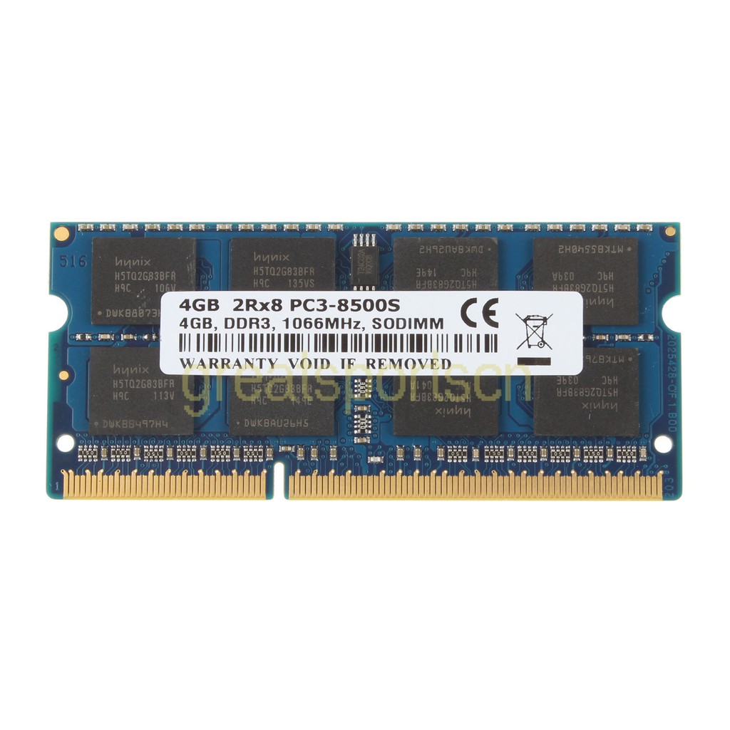 แรม RAM 4GB DDR3 PC3 1066MHz (LAPTOP)