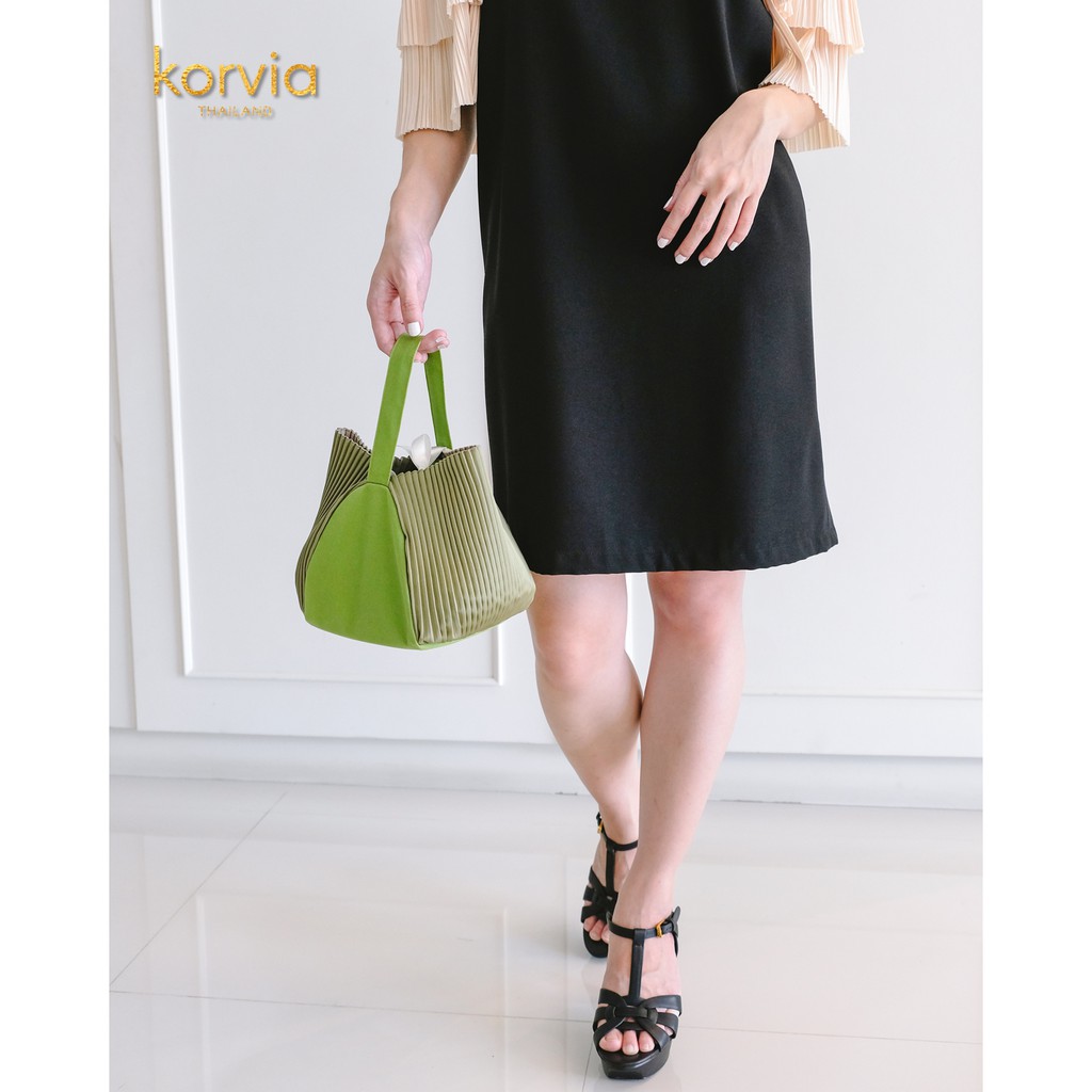 Korvia Dumpling bag กระเป๋าพลีททรงขนมจีบ กระเป๋าถือ กระเป๋าใบเล็ก ของขวัญวาเลนไทน์