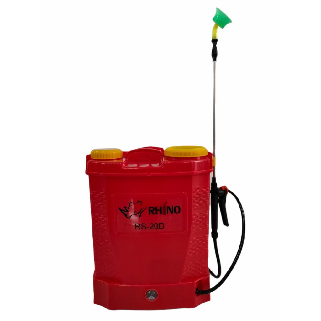 RHINO รุ่น RS-20LI (สีแดง) เครื่องพ่นยา แบตเตอรี่ ลิเธียม 20ลิตร ถังพ่นแบต น้ำหนักเบา พร้อมอุปกรณ์ สินค้า พร้อมส่ง
