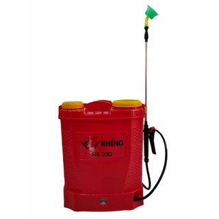 ถังพ่นยาแบตเตอรี่ RHINO รุ่น RS-20 D (สีแดง) ขนาด 20 ลิตร   (01-3483)