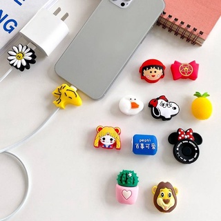 เคสซิลิโคน ลายการ์ตูนเซเลอร์มูนน่ารัก สําหรับถนอมสายชาร์จ