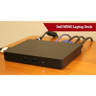 อุปกรณ์เสริม Notebook , PC DELL WD-15 SuperSpeed Docking Station USB-C ใช้ได้กับเครื่องทุกยี่ห้อ ทุกรุ่น ราคาถูก