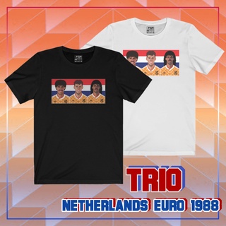 คอลูกเรือเสื้อลายนักฟุตบอล ลายสามทหารเสือฮอลแลนด์S-5XL