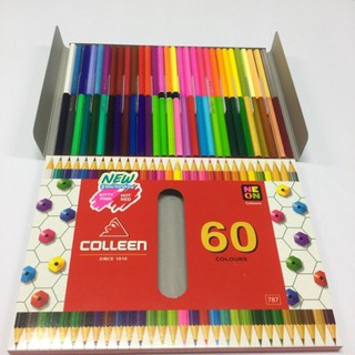 ดินสอสีไม้คอลลีน 2 หัว 60 สี COLLEEN