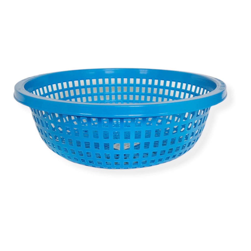 Small Evting (แพ็คล่ะ 12 ใบ) ตะแกรง ตะกร้ากลม พลาสติก OS No.103 ทรงกลม ตะกร้าทรงกลม ตะกร้าอเนกประสงค์ - รูปที่ 2