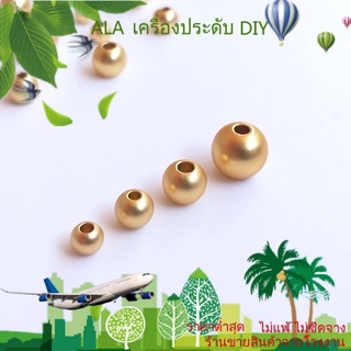 ❤️เครื่องประดับ DIY❤️ลูกปัด ชุบทอง 18k ทรงกลม แฮนด์เมด สําหรับทําเครื่องประดับ สร้อยคอ สร้อยข้อมือ DIY