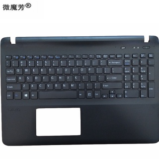 keyboard FOR SONY VAIO SVF152 FIT15 SVF15 SVF153 SVF15E White/black us Laptop C Shell palmrest cover