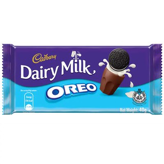 แคดเบอรีโอรีโอช็อกโกแลต 40กรัม Cadbury Oreo Chocolate 40g.