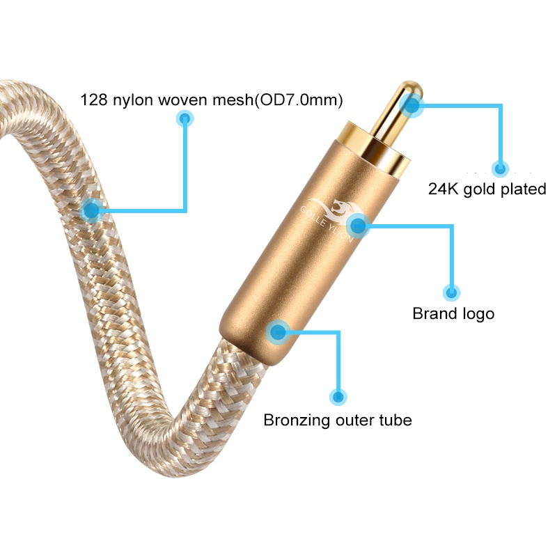 Golley Lion Aux Rca Male To Xlr Female Hifi