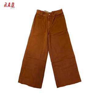 R.A.D.Jeans  กางเกงขายาวห้าส่วน ทรงบอย เอวสูงสีน้ำตาล  2BL2024008