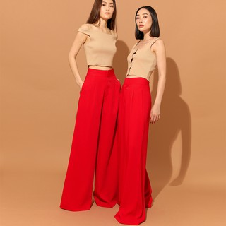 PAING กางเกงขายาว รุ่น Dahlia Trousers Long 44 Long (Red Color)