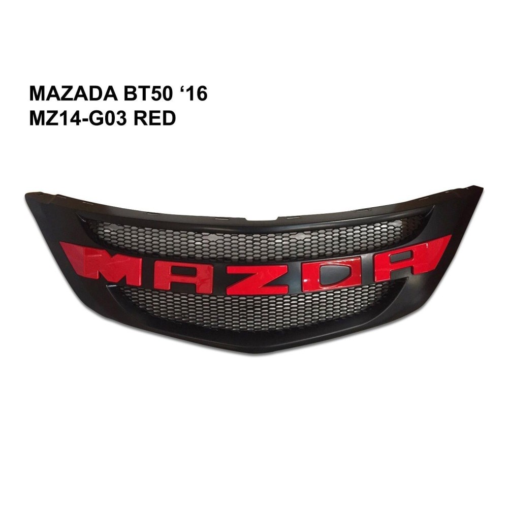 กระจังหน้ารถ Mazda Mazda BT-50 2016 สีเเดง MZ14-G03-RED