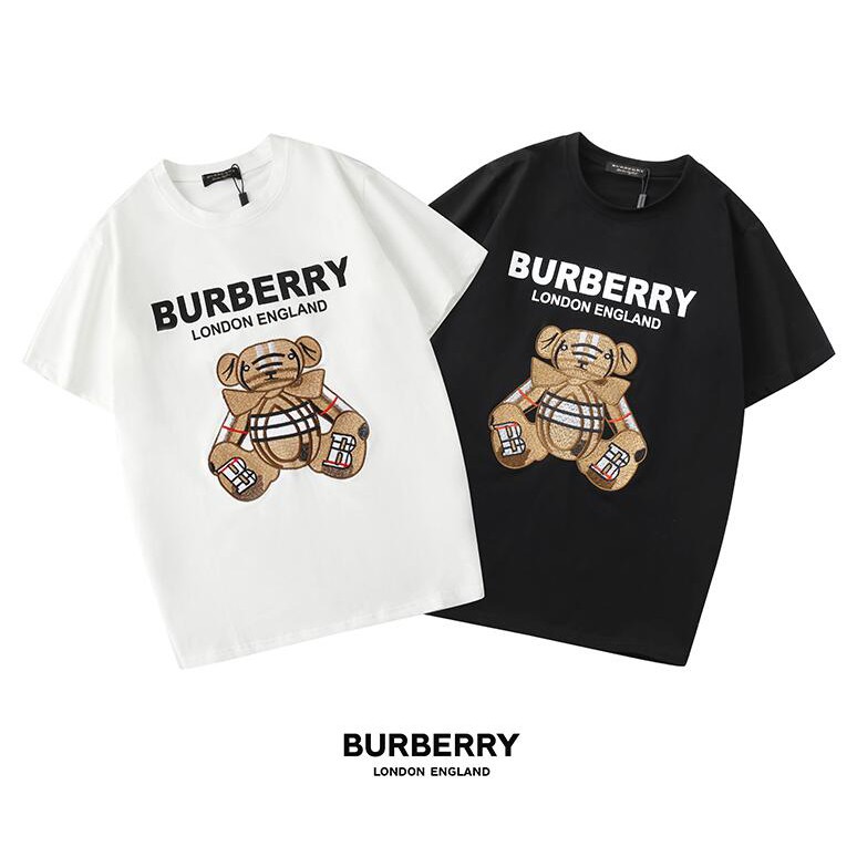 Burberry Fashion printed cotton unisex T-shirt short sleeve oQoV | Shopee  Thailand