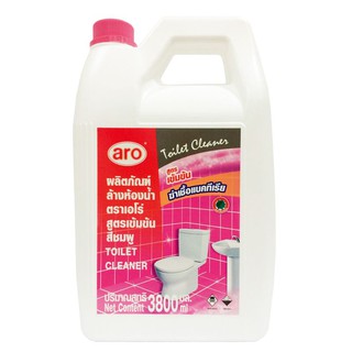 ราคาพิเศษ!! เอโร่ นํ้ายาล้างห้องนํ้าสูตรเข้มข้น 3800 มล. สีชมพู aro Toilet Cleaner Pink 3800 ml