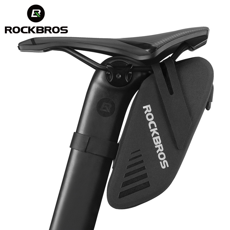 Rockbros กระเป๋าติดอานจักรยาน กันน้ํา ความจุ 0.6 ลิตร ขนาดเล็ก แบบพกพา อุปกรณ์เสริม สําหรับจักรยานเสือภูเขา