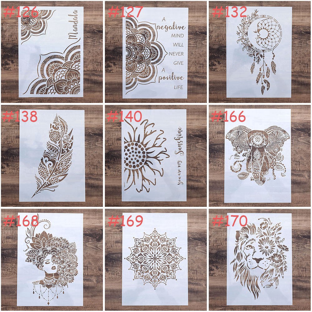 A3 A 2 DIY ลายฉลุสำหรับตกแต่งสมุดภาพอัลบั้ม