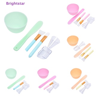 Brightstar ใหม่ ชุดถ้วยตวง ถ้วยตวง ซิลิโคน สําหรับผสมสาหร่าย DIY