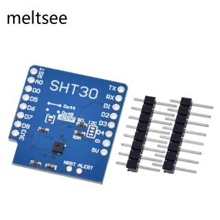 sht 30 shield สําหรับโมดูลเซนเซอร์อุณหภูมิและความชื้น wemos d 1 mini stt 30 i 2 c Sht30 shield for temperature and humidity sensor module