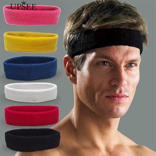 * Unisex Sports โยคะฟิตเนสยืดหมวกนิรภัย Sweatband Headband Headwear